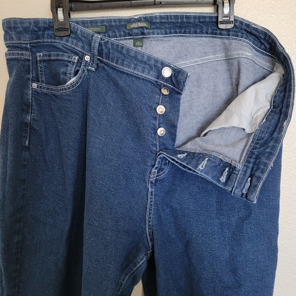 Wide Straight Leg Denim Jeans - Picture 4 of 5